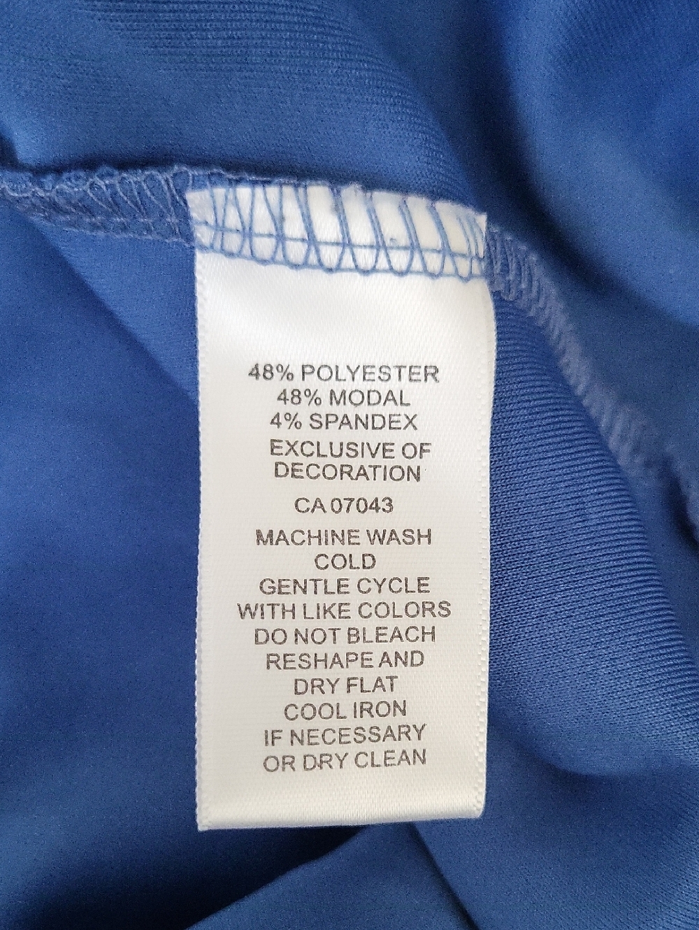 Blue Drawstring Hem Pocket Top - Picture 5 of 5